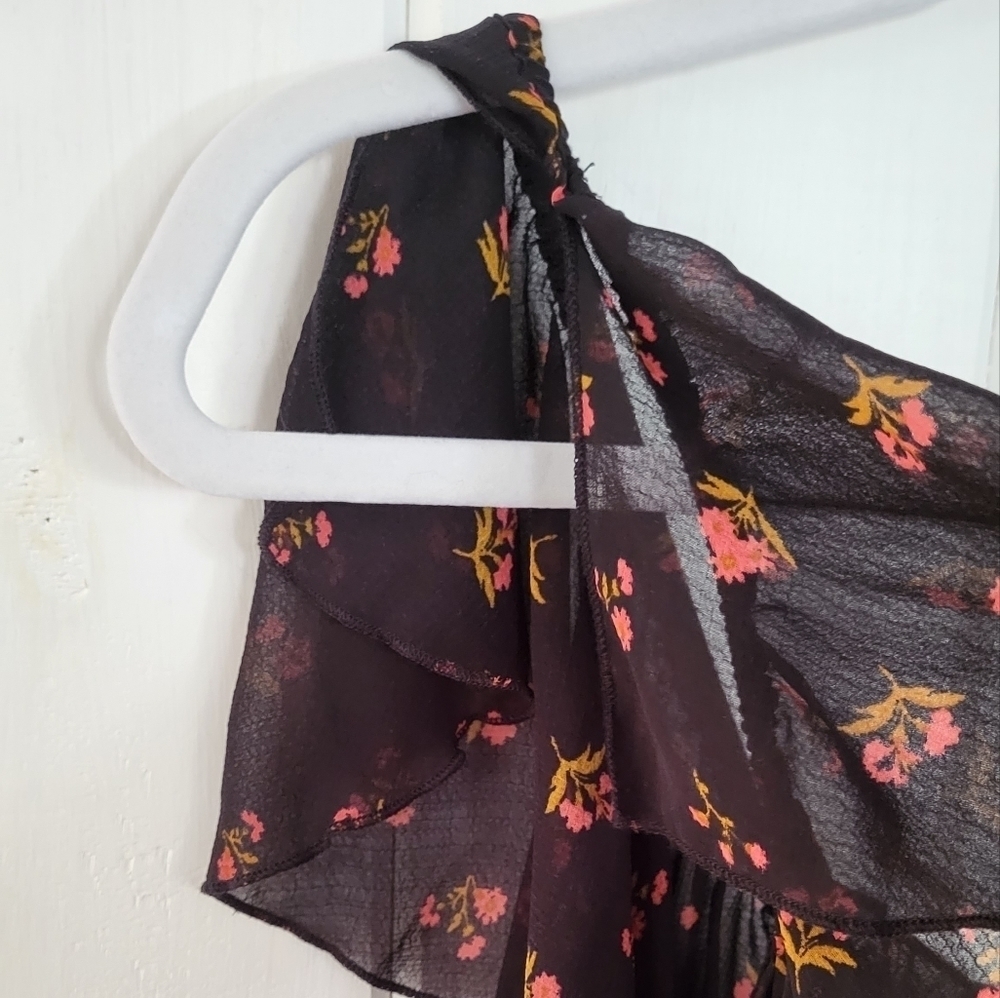 Free People Black Floral Bodysuit - Picture 3 of 14